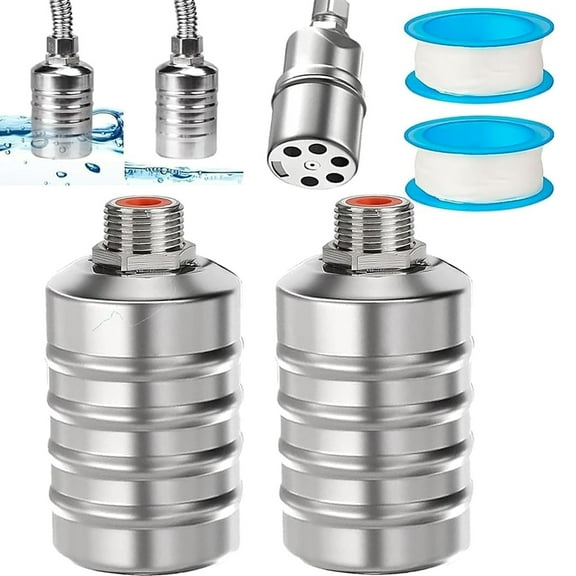 XINYU 2PCS 304 Stainless Steel Float Valve , Automatic Water Level Control Float Ball Valve Adjustable 1/2" Float Ball Valve for Tanks, Fish Ponds, Pools, Livestock Troughs