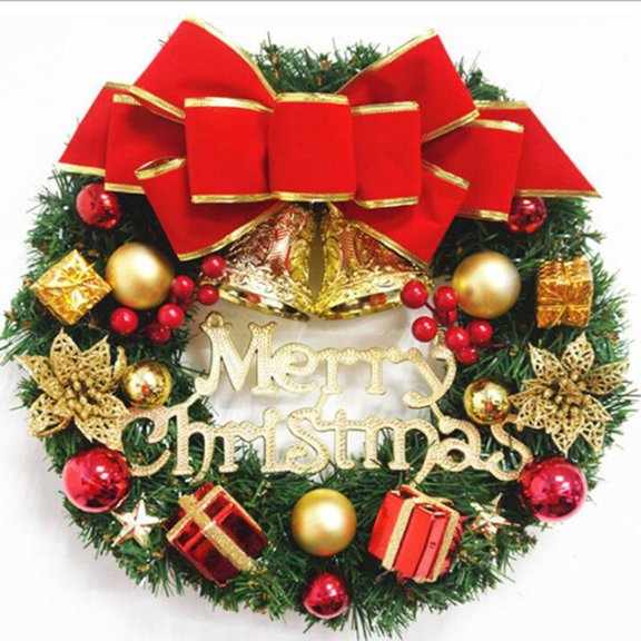 XINYU Christmas Wreath with Flower for Wall Decoration