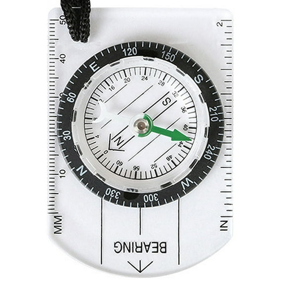 XINYU Orienteering Compass Hiking Backpacking Compass, Outdoor Camping Navigation Mini Acrylic Map Scale Compass - Multi-functional Orienteering Compass for Survival Gifts