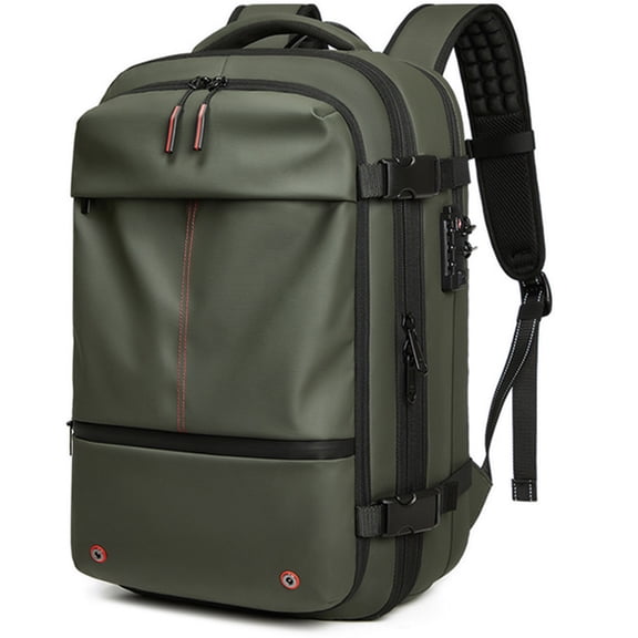 XINYU Travel Vacpack Backpack,60L Expandable Backpack with Vacuum Compression,Anti Theft Travel Waterproof Backpack Green