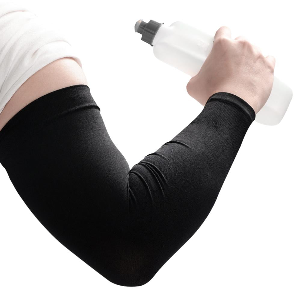 6 Paia Maniche Compressione Anti-UV Unisex - Per Sport E Esterno, Taglia Unica - Foto 5