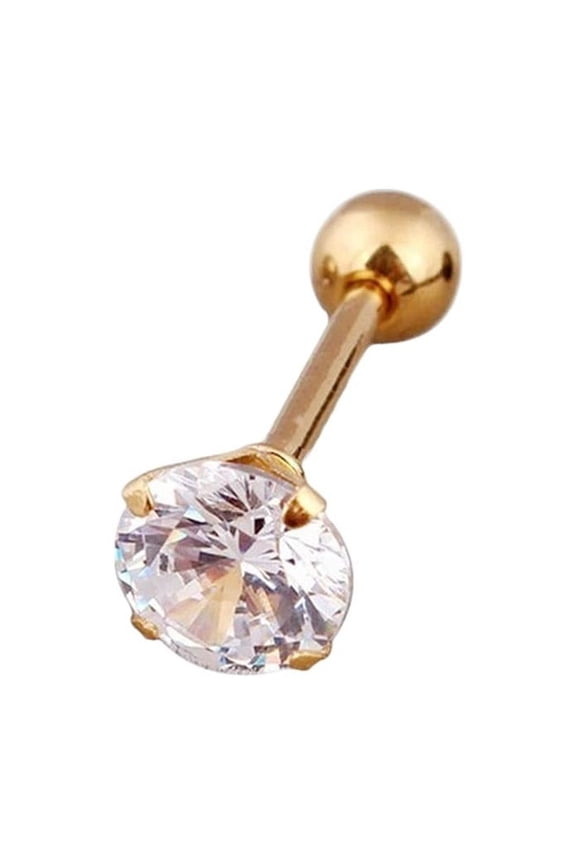 XINYUAN Cartilage Piercing Push In Pin 4 5 6mm Stud Flat Back Nose Labret Ear J5E3