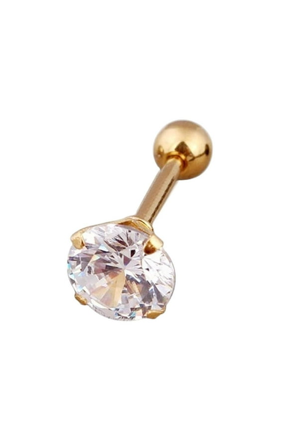 XINYUAN Cartilage Piercing Push In Pin 4 5 6mm Stud Flat Back Nose Labret Ear M8H7