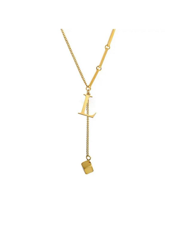 Fashion Initial Letter Necklace For Women 26 Letter Drop Necklace Not Fade New
