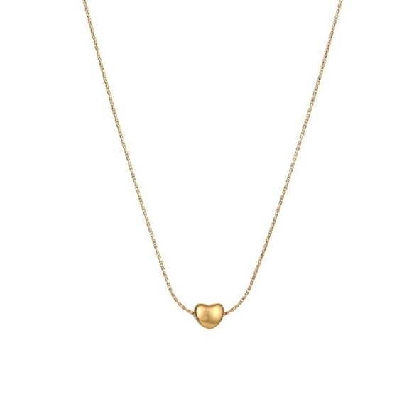 XINYUAN Golden Little Love Simple Necklace Temperament Clavicle Chain Minority E8P1