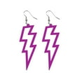 thumbnail image 1 of XINYUAN NEON Flash Earrings Funky Kitsch 80s 90s PunkRock Bolt US Celebrations L8Z5, 1 of 1