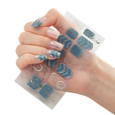 XINYUAN Semi Cured Gel Nails Art Stickers 3S Gilding Nail Polish Sticker Film New I2 S9K9