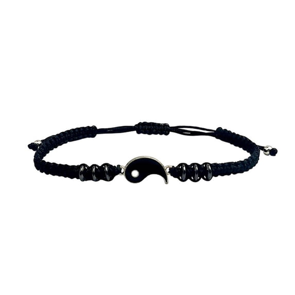 XINYUAN Yin Yang Bracelet, Yin Yang Tai Chi Infinity Braided String Rope Bracelets, Matching Yin Yang Bracelet, Adjustable Cord Bracelet Best Friends Bracelets Couple Bracelets for Women Men N0K7
