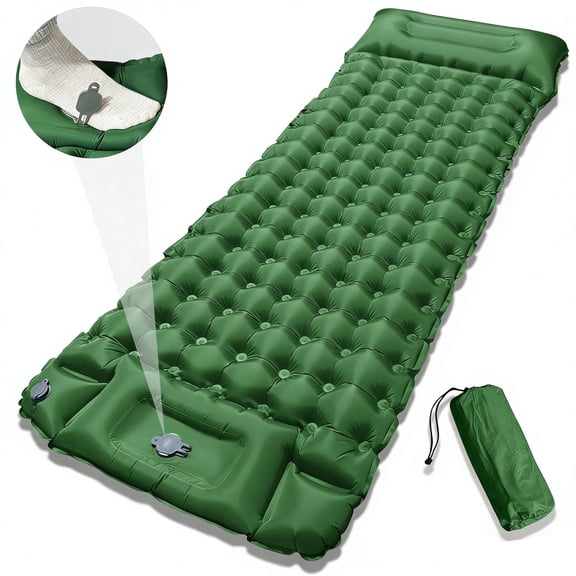 XINcc Compact Self-Inflating Camping Sleeping Pad - Ultralight Air Mat for Backpacking Tent Cot Use