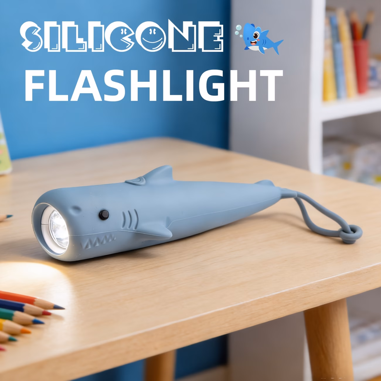 XINmiao Creative Animal Flashlight, Cartoon Cute Shape, Type-C Rechargeable Battery, Two-Level Handheld Dimming, Portable LED Light