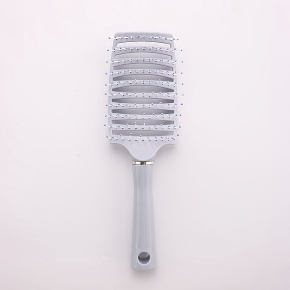 XINmiao Large Bone-Shaped Hairbrush, Pink/Blue/Green Curly Hair Comb, Backhead Puffing Styling Tool, Air Cushion for Long Hair & Scalp Massage