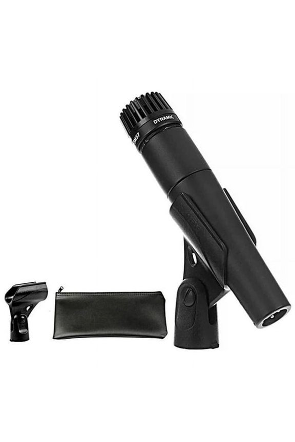 SM57 Dynamic Wired Microphone, Cardioid Instrument Mic for Live Performances & Studio Recording, XLR Cable Connection
