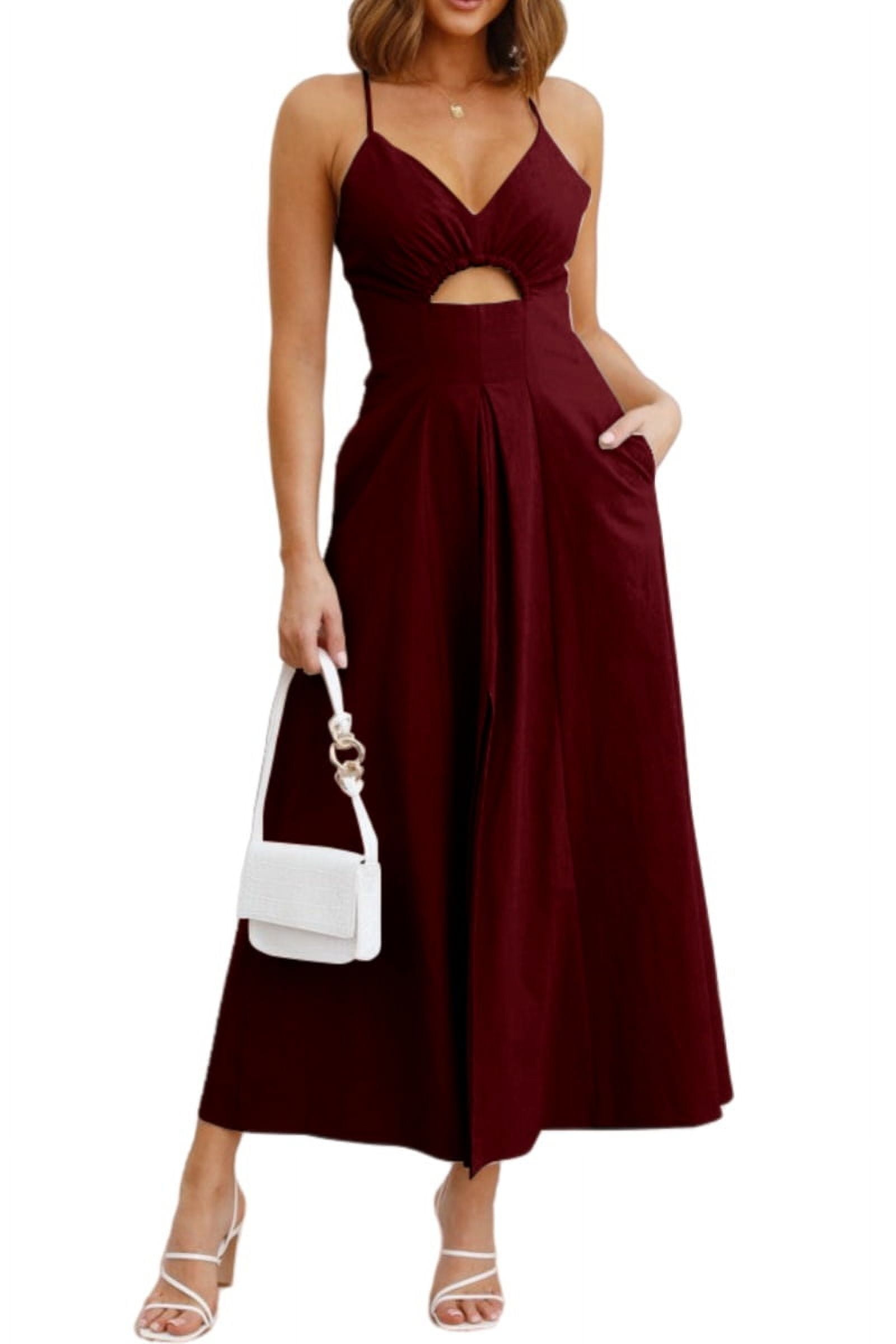 ae v-neck cut-out maxi dress Extreme Plunge Cut Out Maxi Dress In Black | EGO AE