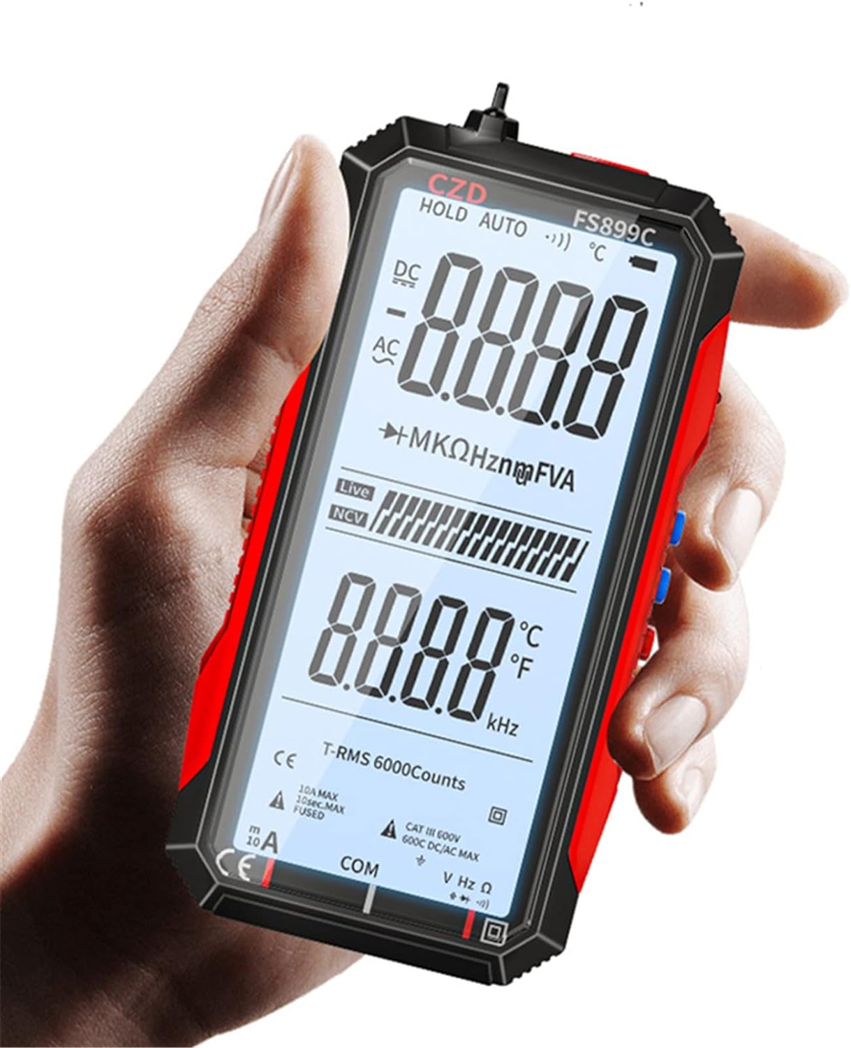 XIOP 2022 New USB Charging 6000 Counts Digital Multimeter Ture RMS AC