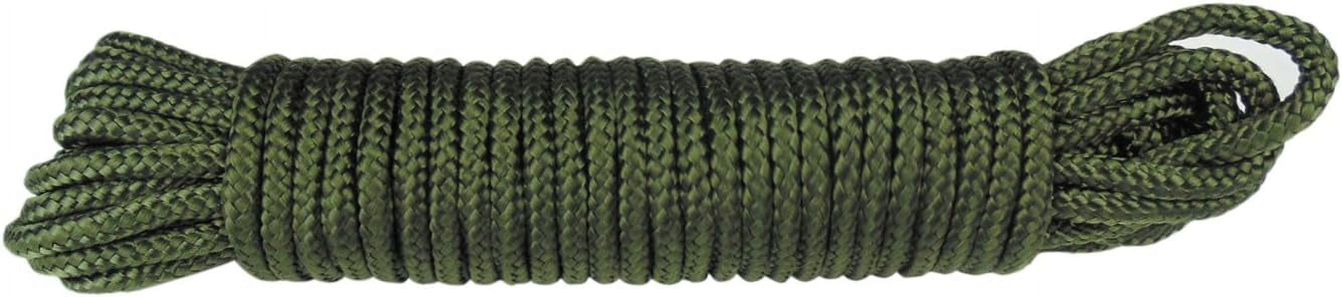 XIOP 25 Feet 1/4 Inch(6mm) Nylon Rope All Purpose Diamond Solid Braided