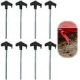 XIOP 4 PCS 8" Screw in Tent Stakes Ground Anchors Screw in, 2024 New