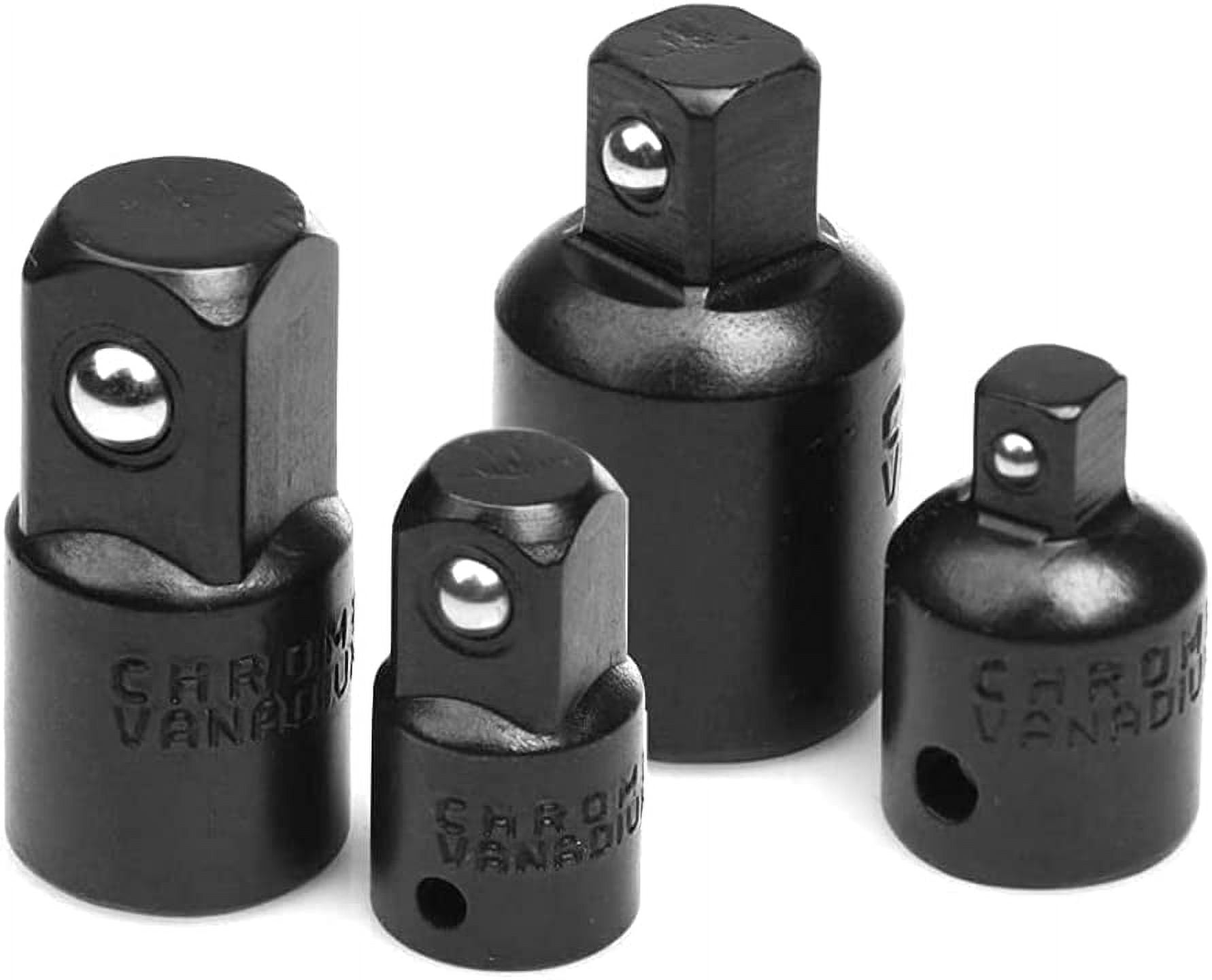 XIOP 4 Pieces Impact Socket Adapter & Reducer Set, CrV Reducing Impact