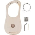 XIOP 7 String Lyre Harp DIY Kit, Basswood DIY Lyre Harp Instrument Kit