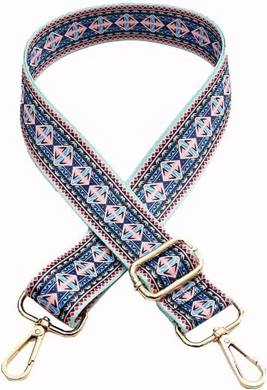 XIOP Adjustable Length Handbag Purse Strap Guitar Style Multicolor