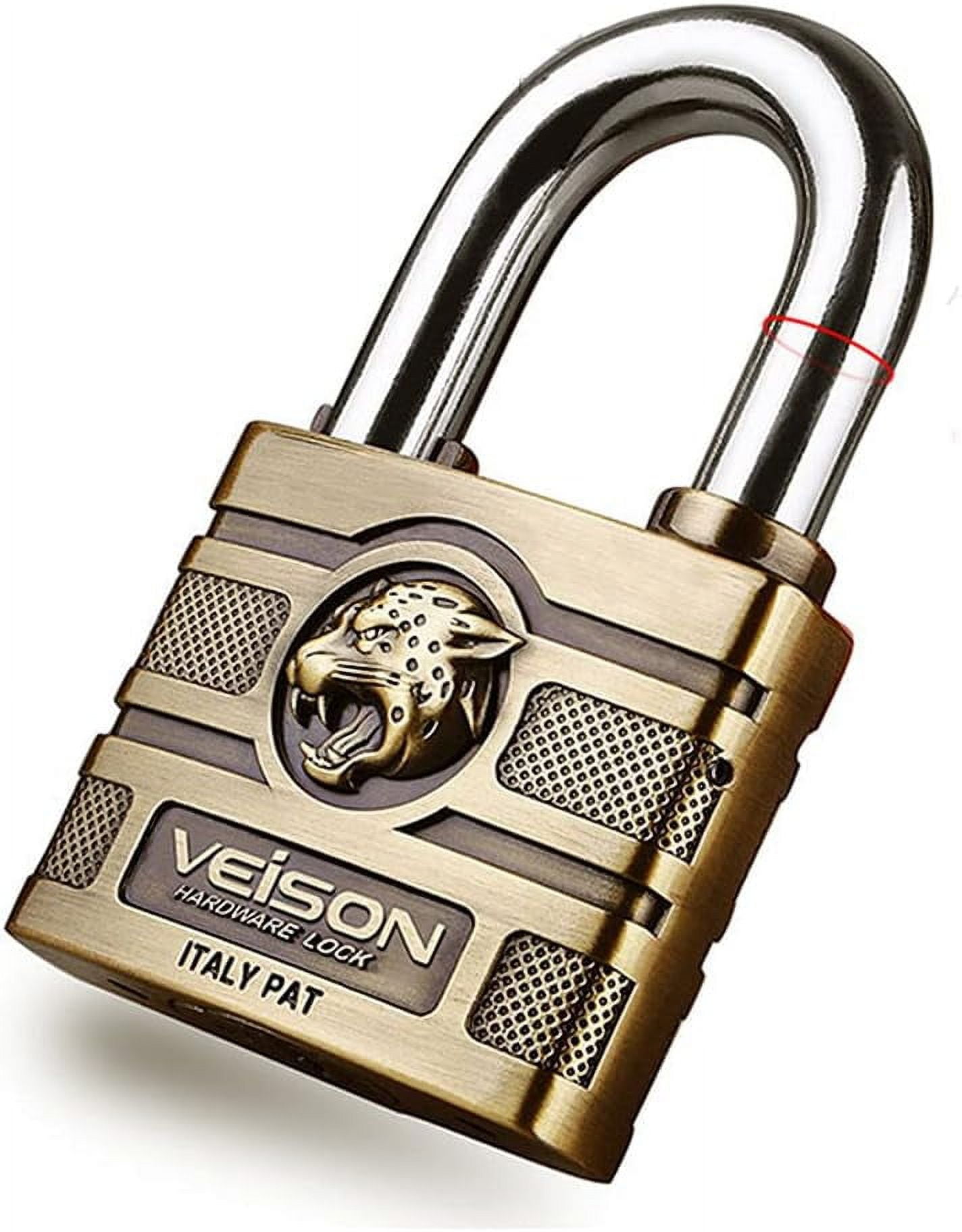 XIOP Alloy Steel Padlock Hardware Lock, Weatherproof and Rustproof