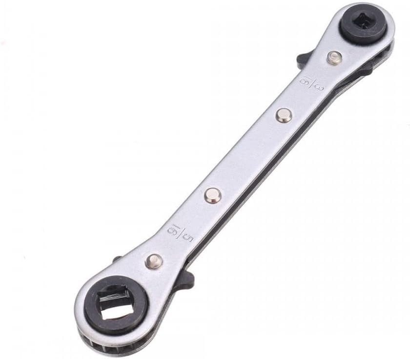 XIOP Double Box Ratchet Wrench Refrigeration Tool Air Conditioning 3/16 1/4 5/16 DE0906