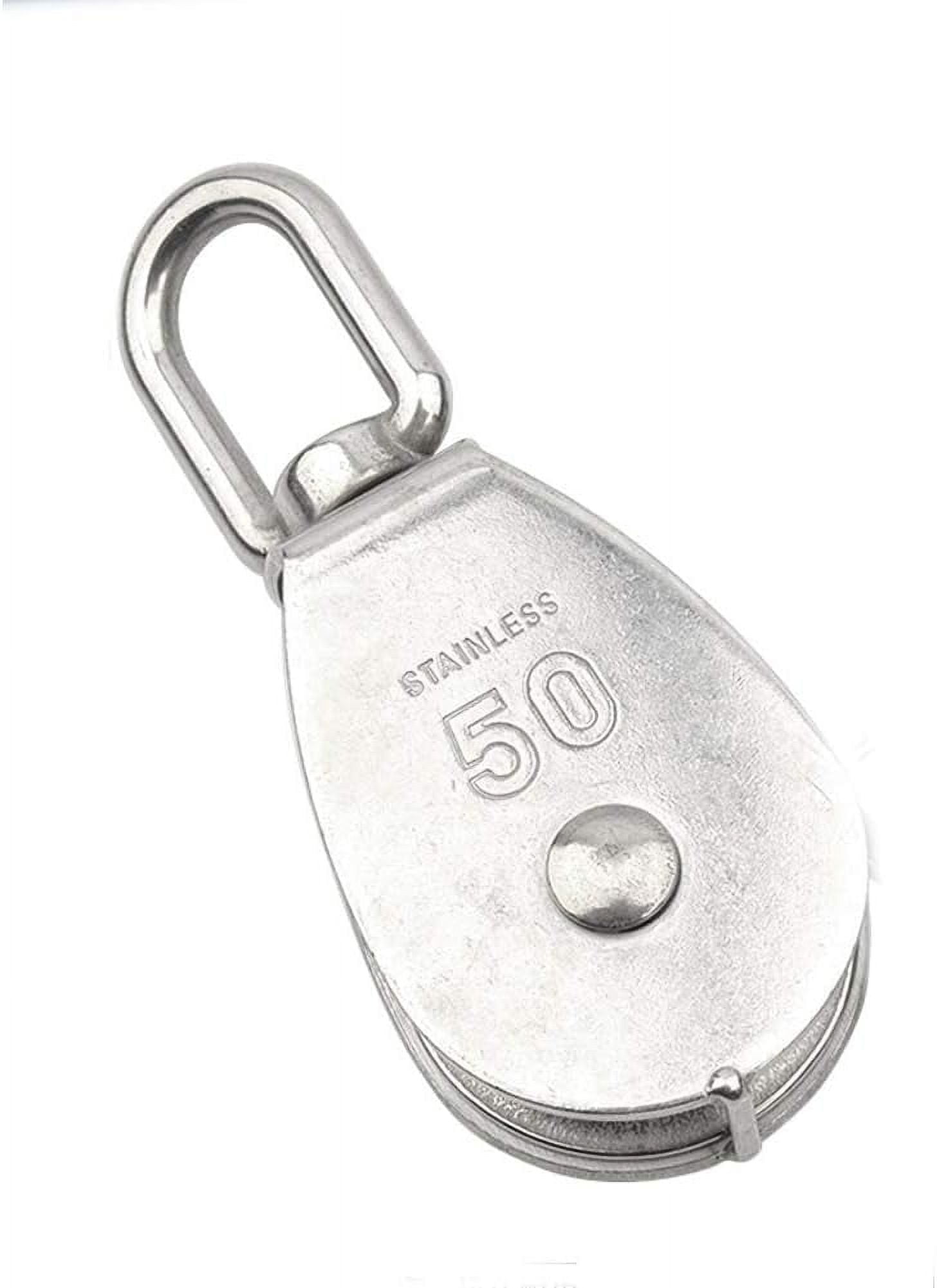 XIOP Heavy Duty Hanging Wire Pulley Roller Single Rope Pulley Block