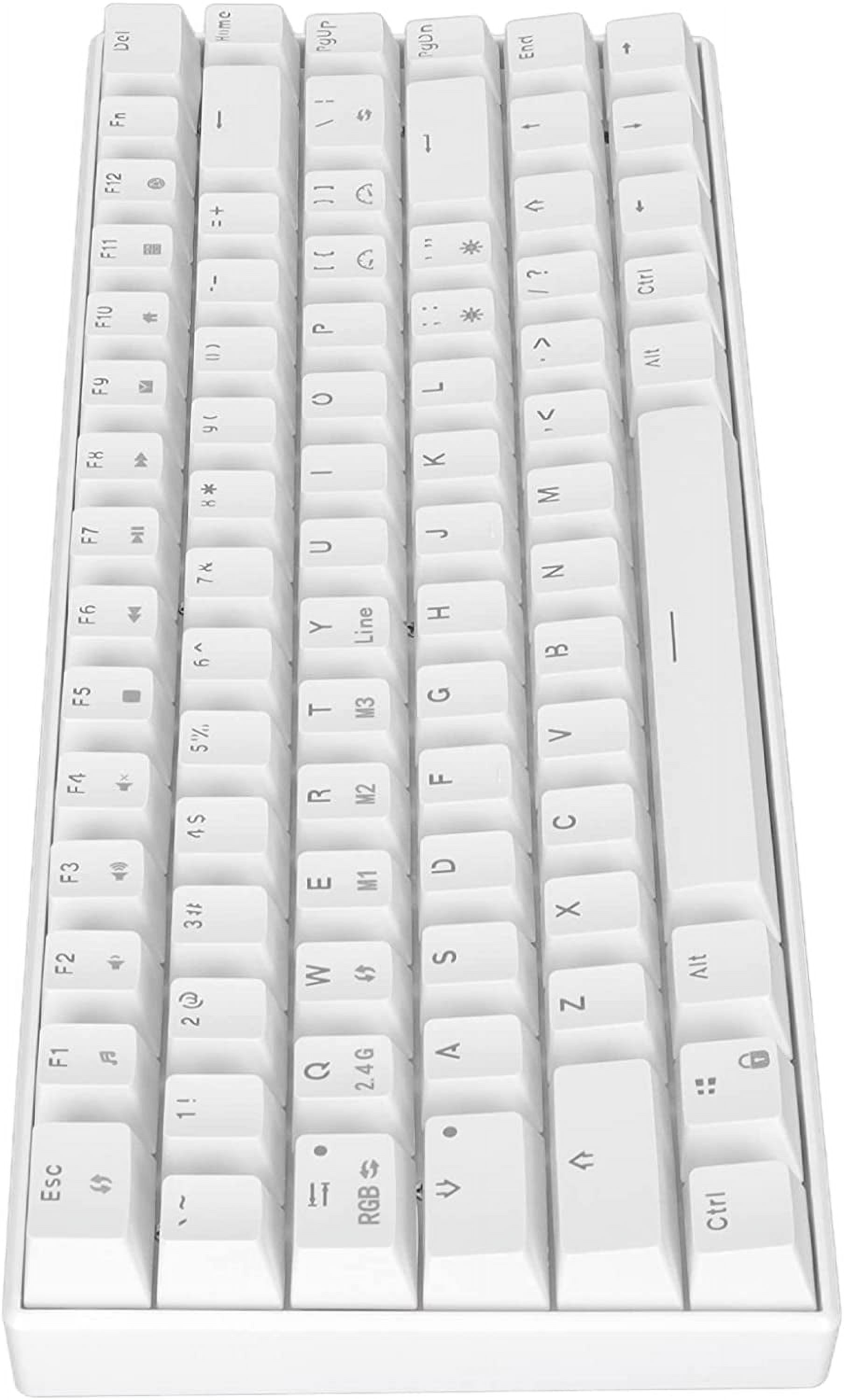 XIOP Mechanical Keyboard,82 Keys RGB Backlit 2.4G BT3.0 Mechanical