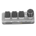 XIOP Mini Keypad, 3 Key 1 Mini Shortcut Gaming Keypad, Knob