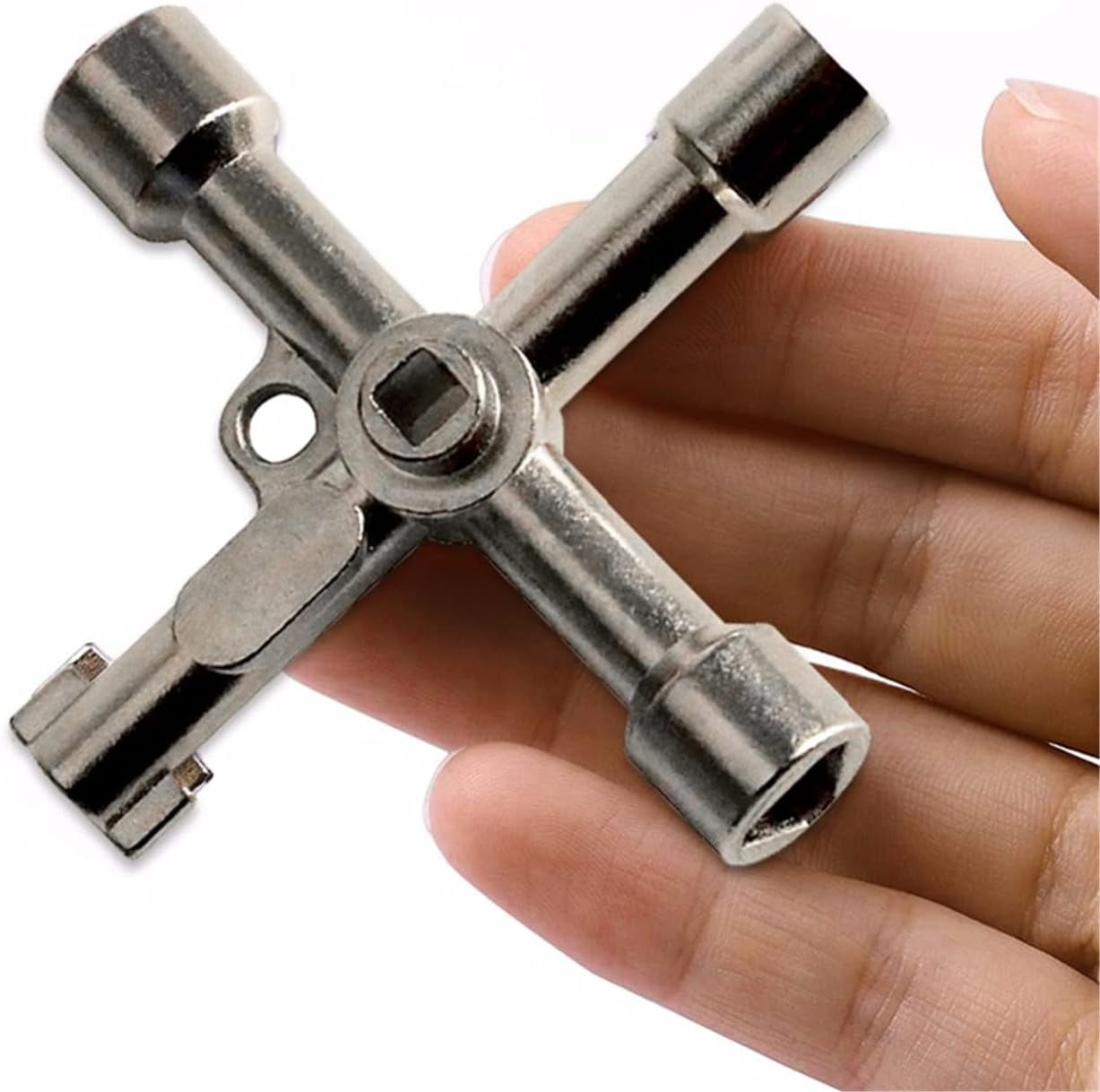 XIOP Multifunction 4 Ways Universal Triangle Wrench Key Plumber Keys