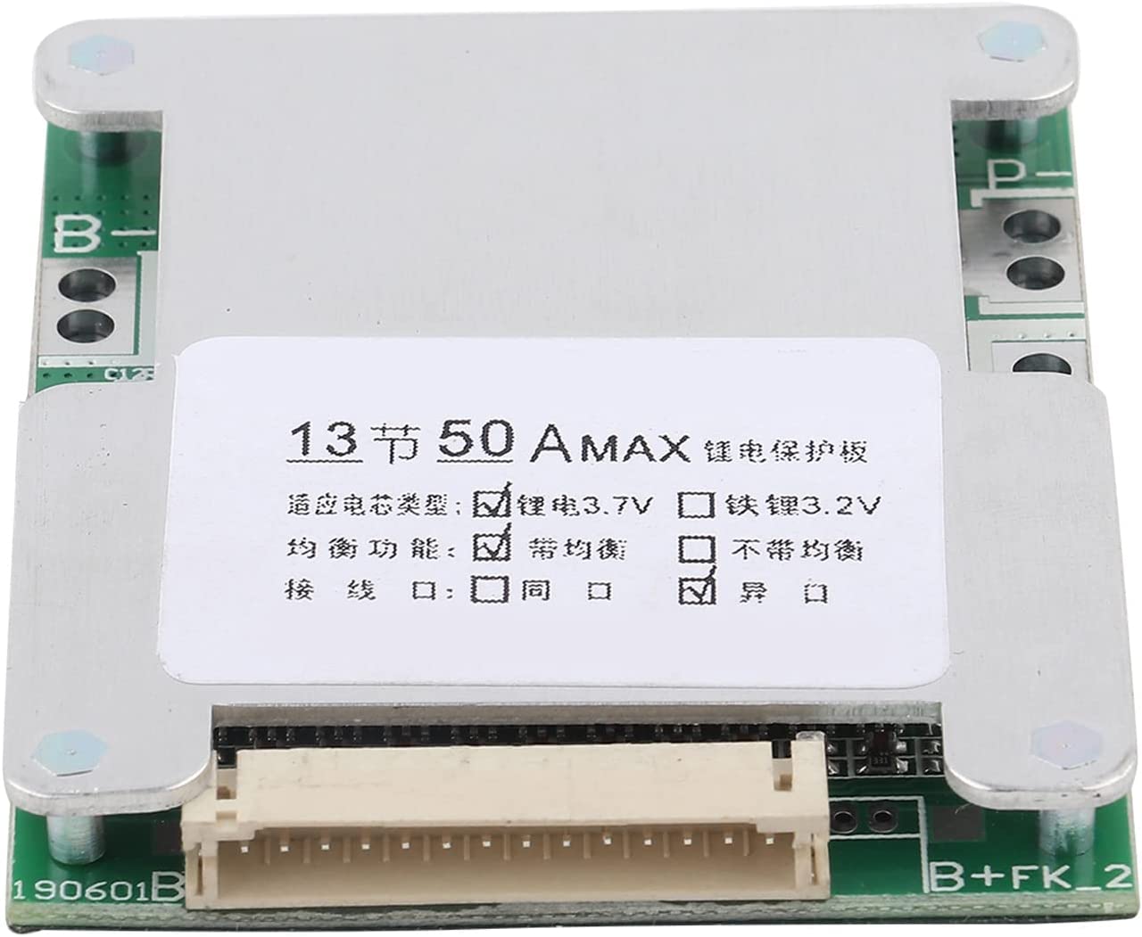 XIOP PCB Board,13S, BMS 13s BMS 48v 50A Lithium Battery Charging Board