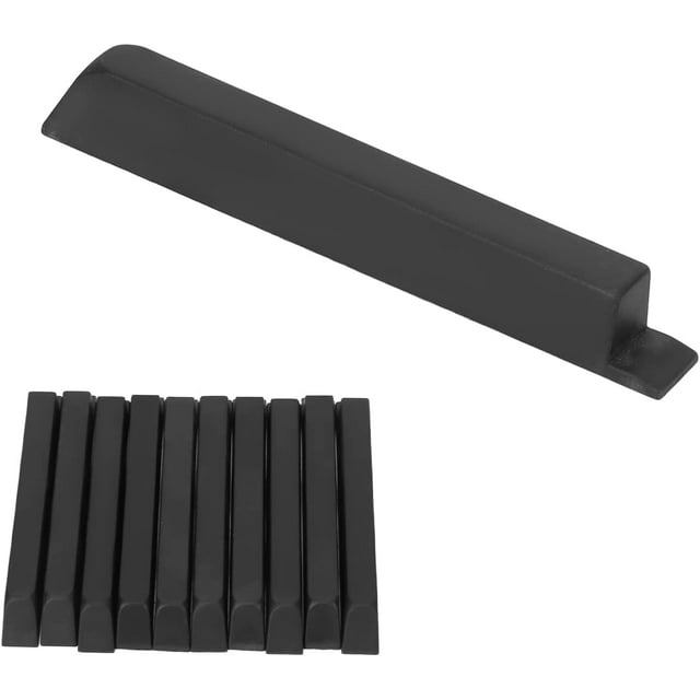 XIOP Piano Replacement Keys, 10pcs ABS Black Piano Key Matte Keys, 10cm
