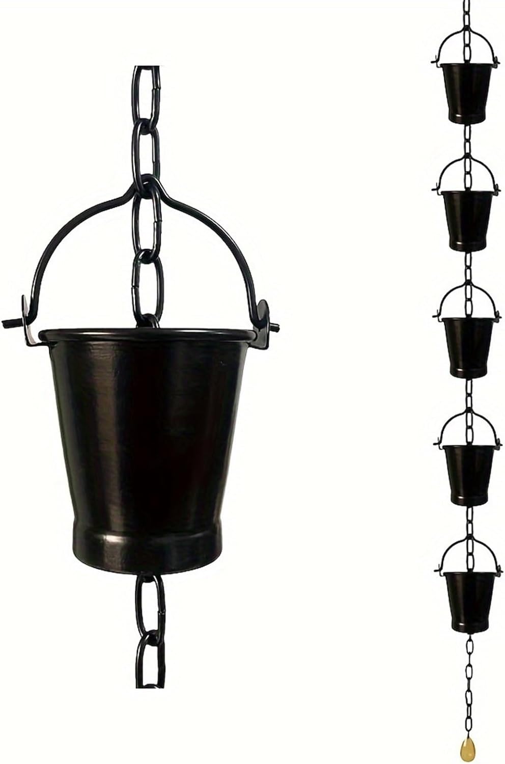 XIOP Rain Chain, Lotus Rain Chain Cups Rain Catcher Chain Replacement