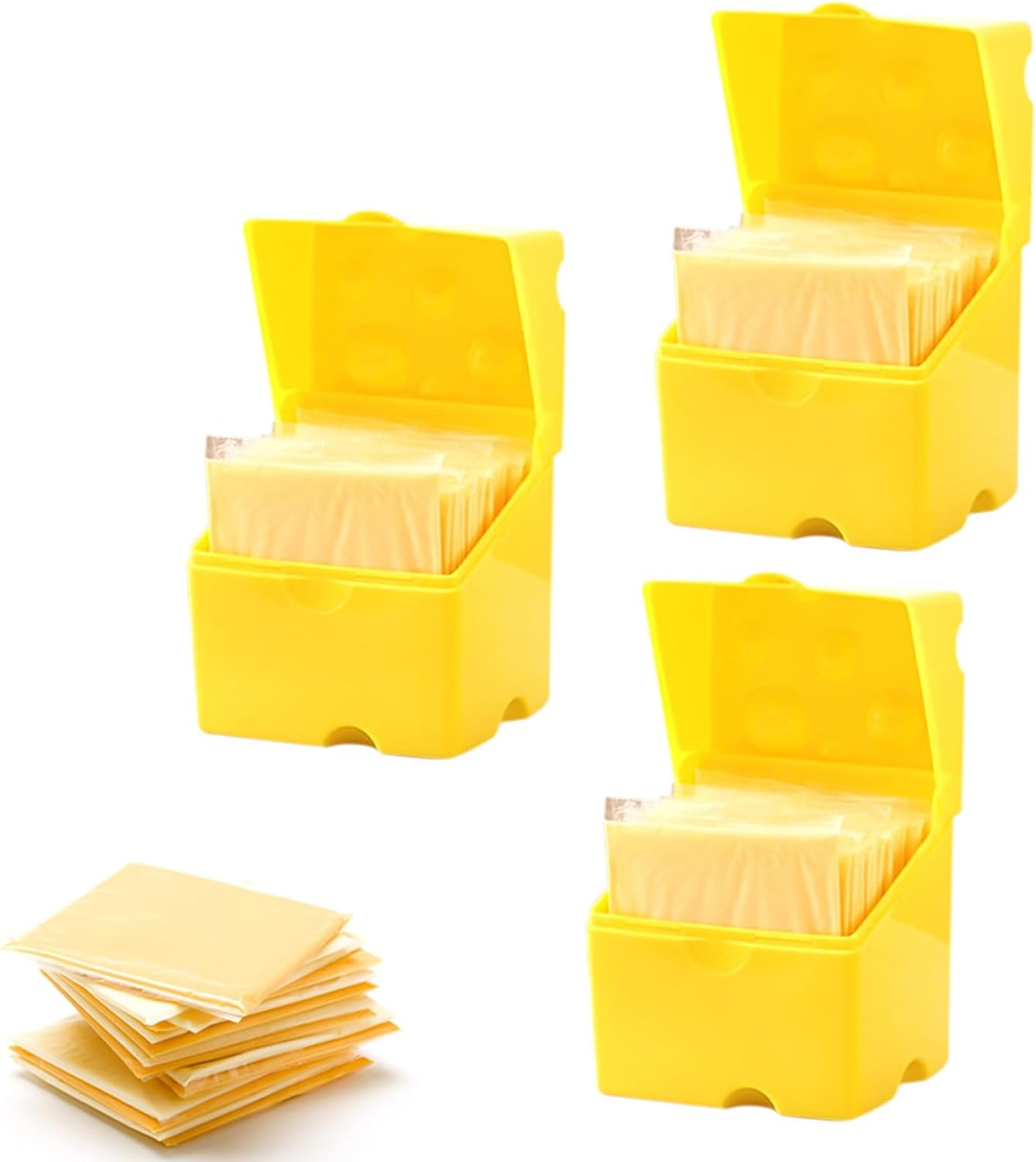 XIOP Sliced Cheese Container,Cheese Slice Crisper Refrigerator Storage
