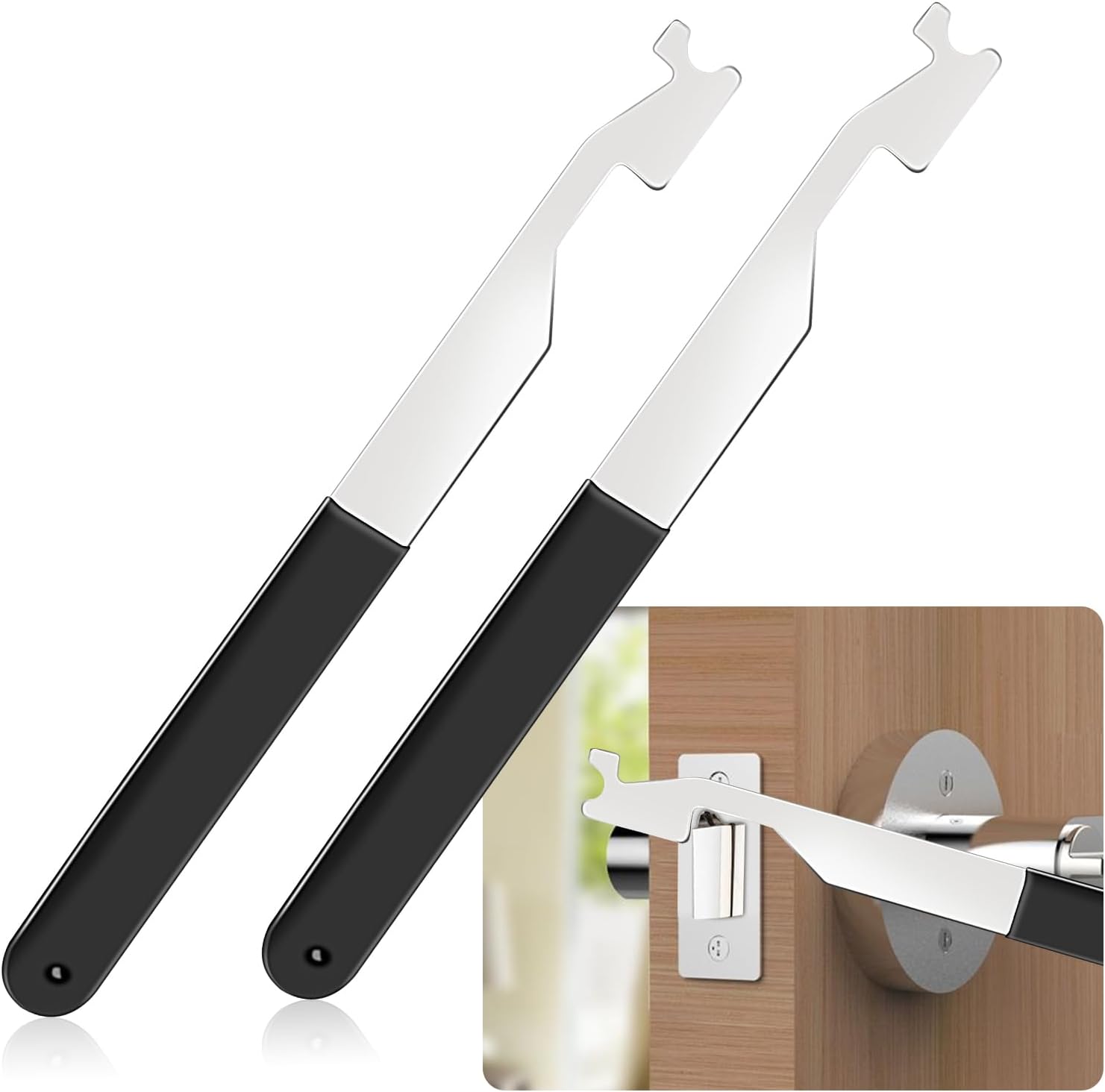 New 2024 Firepik Firefighter Tools for First Responders, EMS & Firefighters, Spring Steel Multitools, Multipurpose Leverage Tool, Sturdy and practical firefighter swipe tool, 2 Pack(Silver) | PH