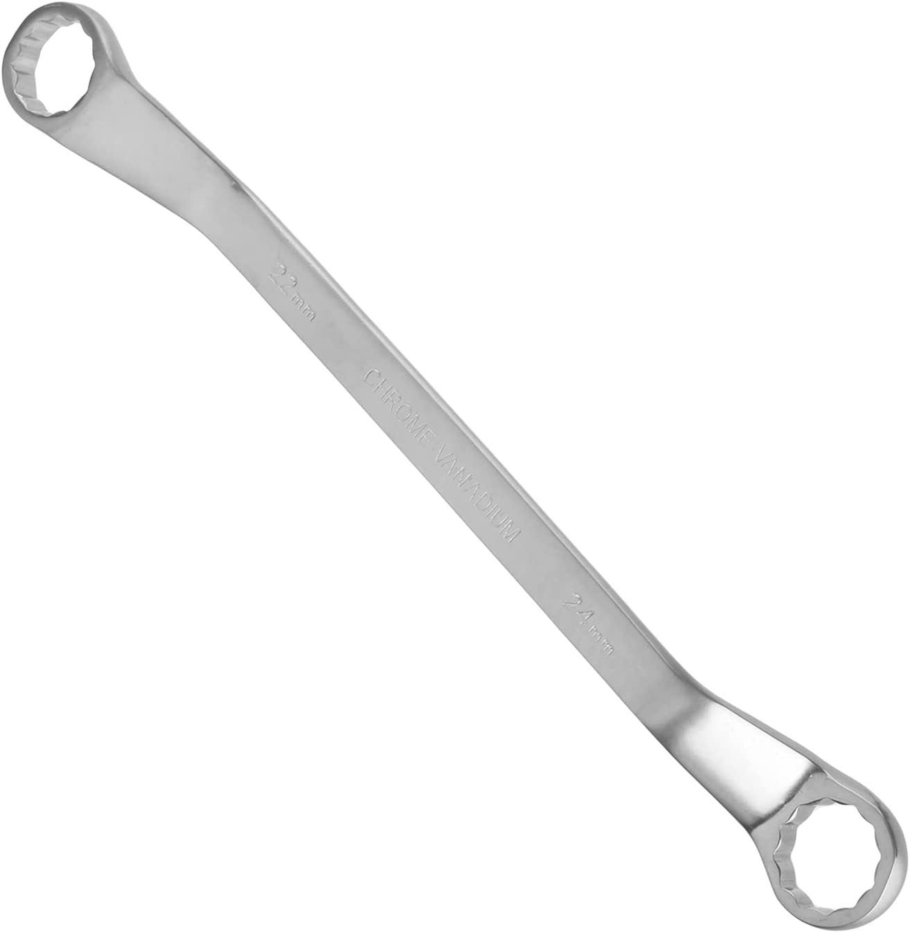 XIOP Torx Box Wrench, 22mm x 24mm Metric 12 Point Offset Double Box End