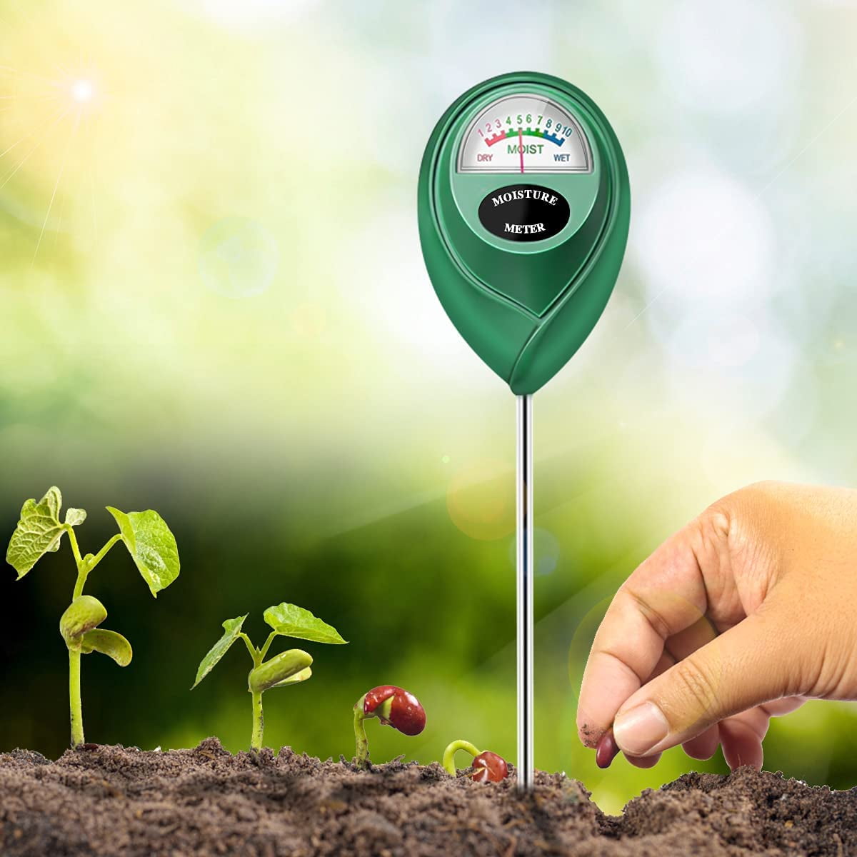 XIOP Tulardom Soil Moisture Meter, Plant Water Monitor, Soil Hygrometer Sensor for Gardening