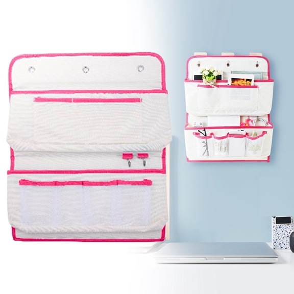 XIPYYKM 1 Pack Wall Hanging Storage Bag with Pockets, Locker Organizer Basket, Fabric Wall Organizer, Hanging Bag for Closet Door Bedroom Bathroom Office Home Kitchen