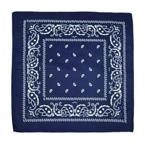 XIPYYKM 1 Pcs Bandanas Multi-Purpose Bandanas Paisley Cowboy Polyester Headbands 22x22 inch