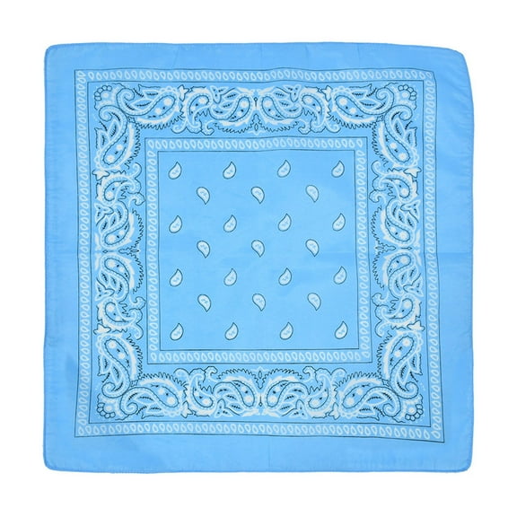 XIPYYKM 1 Pcs Bandanas Multi-Purpose Bandanas Paisley Cowboy Polyester Headbands 22x22 inch