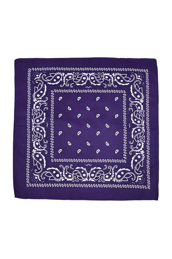1 Pcs Bandanas Multi-Purpose Bandanas Paisley Cowboy Polyester Headbands 22x22 inch
