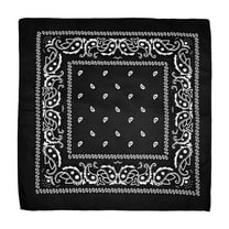 XIPYYKM 1 Pcs Bandanas Multi-Purpose Bandanas Paisley Cowboy Polyester Headbands 22x22 inch