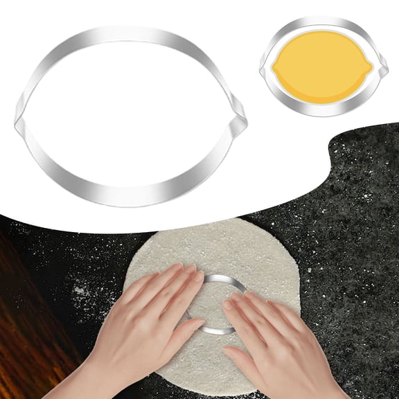 XIPYYKM 1PCS Fruit Cookie Cutter, Stainless Steel Fruits Shape Cookie Cutter Mold Lemon Pattern Shapes Cookie Cutter