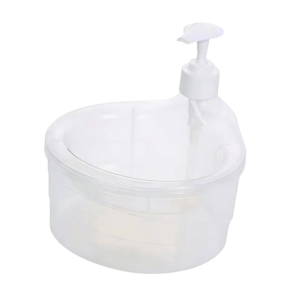 XIPYYKM 1Pc Dishwashing Soap Dispenser, 2 in 1 Counter Dish Washing Soap Dispenser, Kitchen Soap Dispenser, Space Saving Hand Soap Dispenser, Large Capacity Liquid Soap Dispense for Bathroom Kitchen