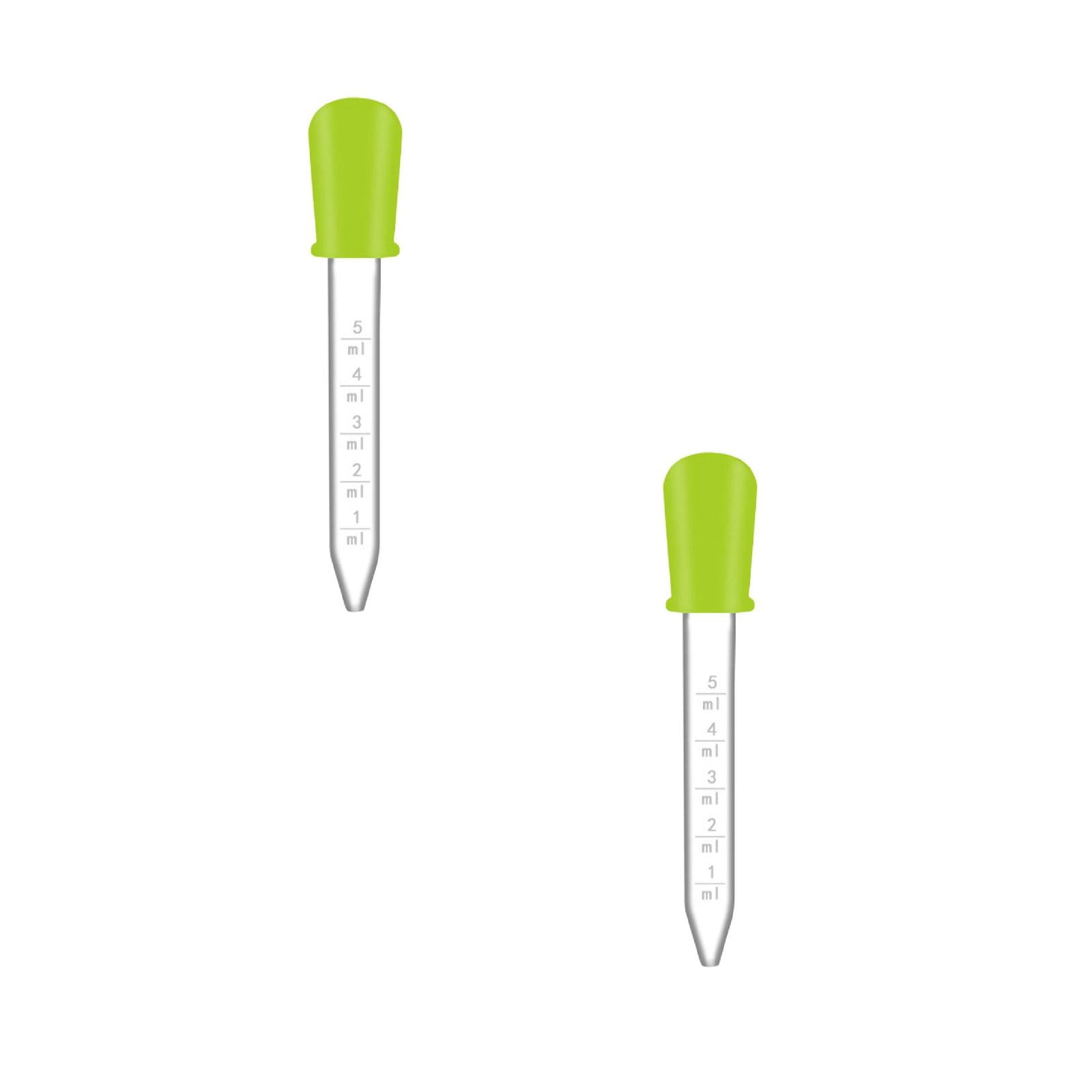 XIPYYKM 2PCS Liquid Dropper, 5ml Silicone and Plastic Pipettes Transfer ...