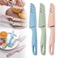 thumbnail image 1 of XIPYYKM 3 Pieces Paring Knives, Ultra Sharp Vegetable and Fruit Knife,German Steel Small Kitchen Knife with PP Plastic Ergonomic Handle (Pink+Green+Blue), 1 of 9