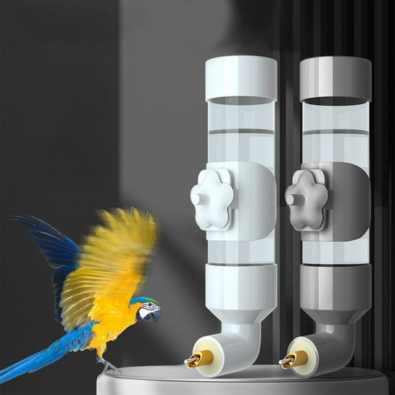 XIPYYKM Automatic Water Dispenser for Birds Firing Needle Water Kettle Tiger Skin Black Phoenixs Parrot Water Dispenser Water Feeder Large Bird Cage Accessories Clearance Bird Feeders