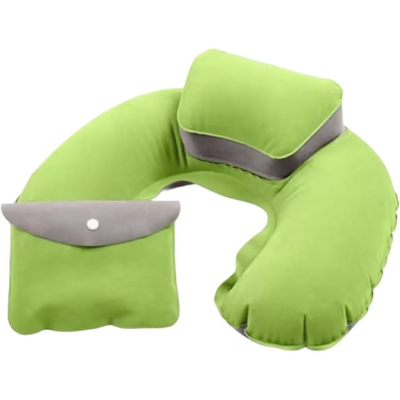 XIPYYKM Inflatable Travel Neck Pillow, U Shaped Pillow Portable Travel Neck Flight Pillow Includes Storage Pouch for Airplane Office