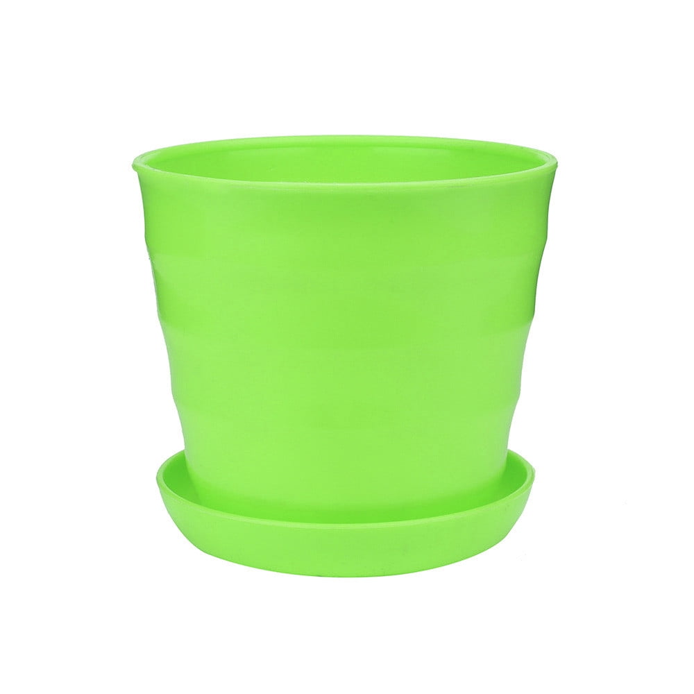 XIPYYKM Plant Pots with Drainage Holes and Tray Saucers - 4 Inches Home ...