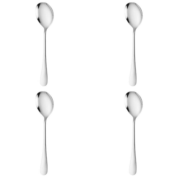 XIPYYKM Serving Spoon, 4 Pieces 8 Inches Stainless Steel Serving Spoon Catering Spoons Solid Serving Utensils Big Ladle Tablespoons for Buffet Banquet Flatware Kitchen Basics Serving