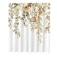 thumbnail image 1 of XIPYYKM Tan Shower Curtain Sets Watercolor Brown Leaves on The Top Plant with Floral Bathroom Decoration with Hooks Clearance Shower Curtain, 1 of 2